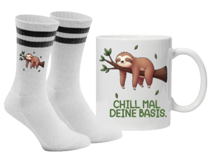 Flashs Basis-Chiller-Bundle Chill mal deine Basis Tennissocken schwarz