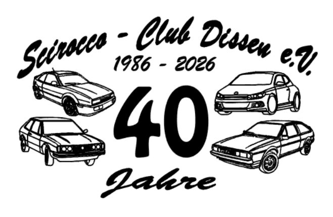 Jubiläumslogo Scirocco-Club Dissen e.V.