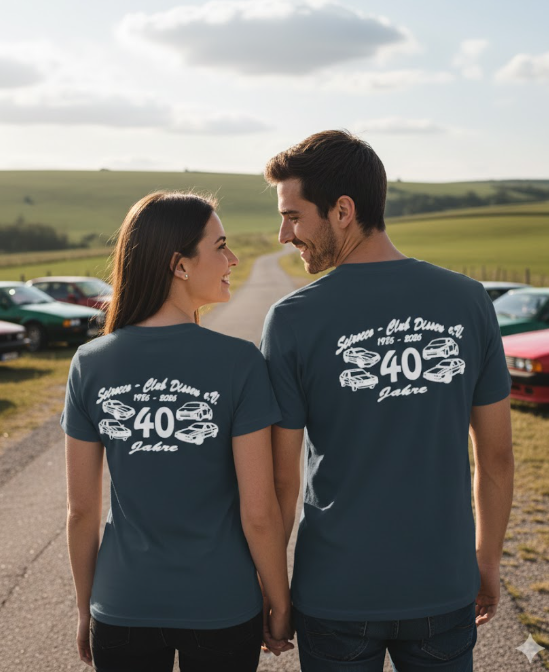Scirocco-Club Jubiläums-T-Shirt dunkelbau