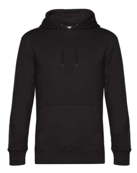 Hoodie schwarz Vorderseite